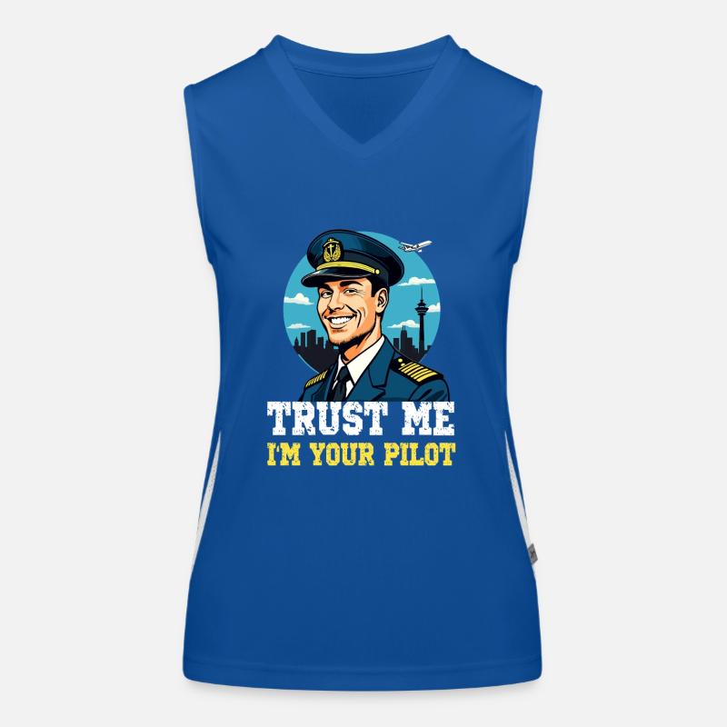 Trust Me I'm Your Pilot Funktionelles Kontrast-Tank Top für Frauen