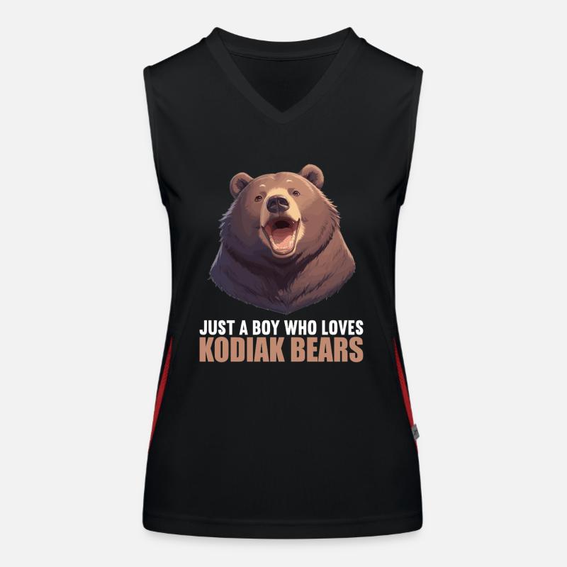 Kodiakbären Kodiakbär Funktionelles Kontrast-Tank Top für Frauen