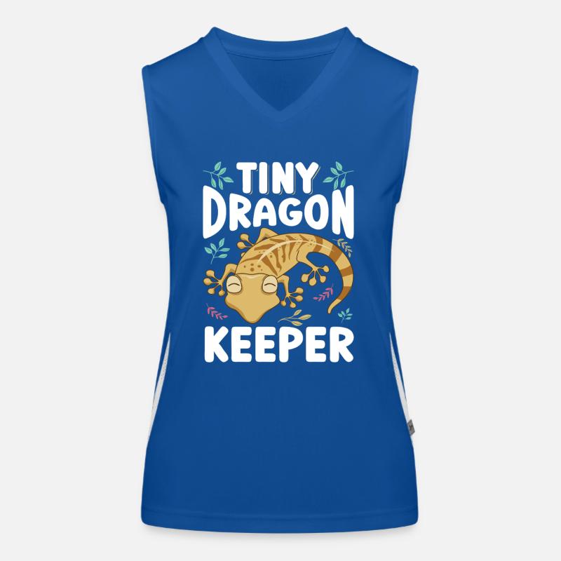 Leopardengecko Dinosaurier Lustige Leopard Gecko Funktionelles Kontrast-Tank Top für Frauen