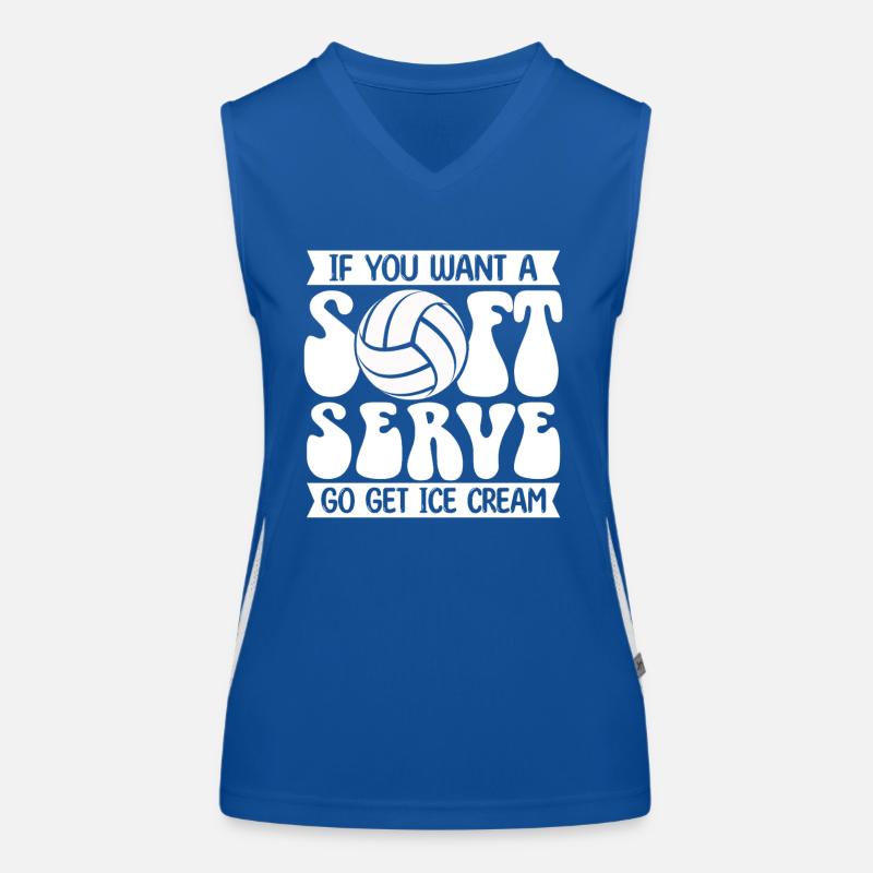 Wenn Sie ein Softeis wollen, holen Sie sich Eis Funktionelles Kontrast-Tank Top für Frauen