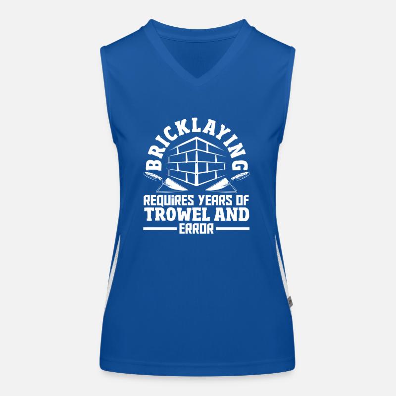 Bricklayer trowel and error control Women's Functional Contrast Tank Top
