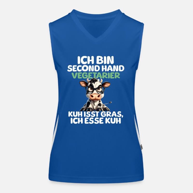 Second Hand Vegetarian Women's Functional Contrast Tank Top