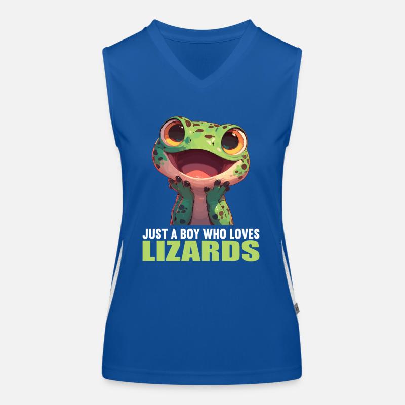 Eidechsen Eidechse Funktionelles Kontrast-Tank Top für Frauen