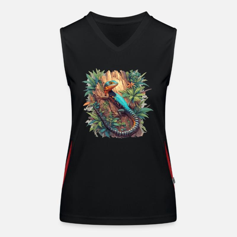 Lézards Lézard Débardeur respirant contrasté Femme
