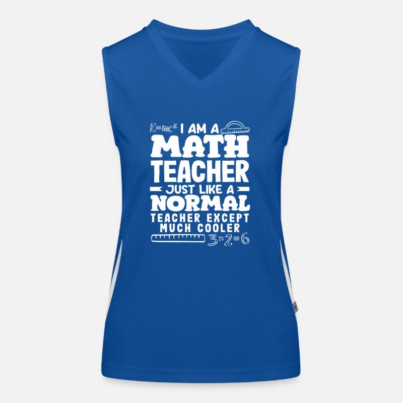 Math Teacher Math Gift Women's Functional Contrast Tank Top