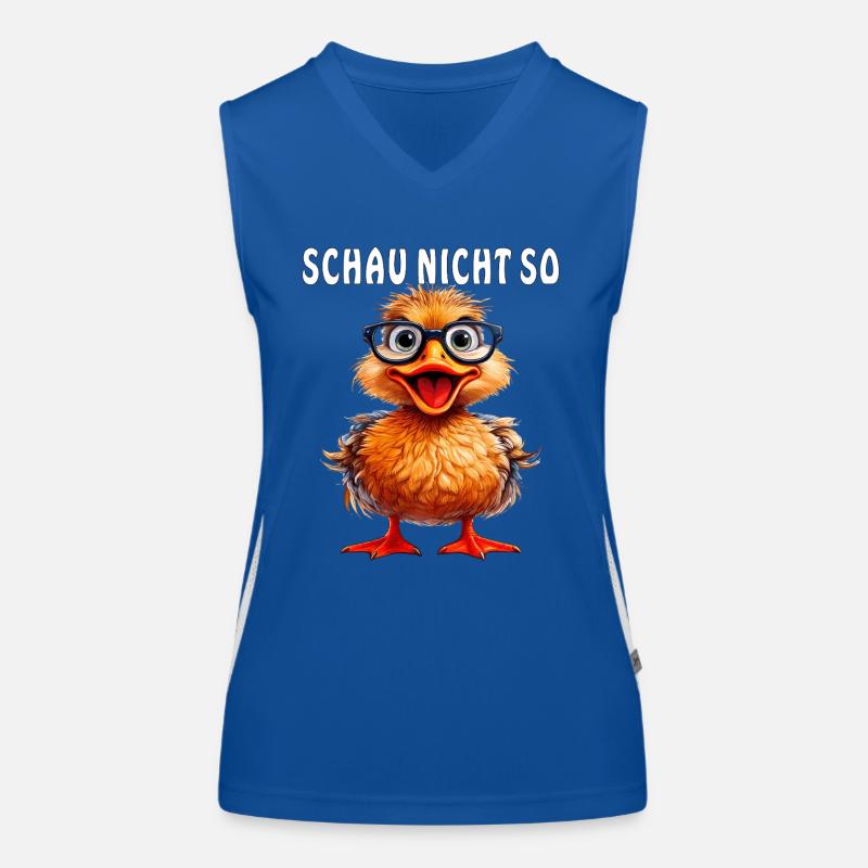 ENTE BRILLE SCHAU NICHT SO Funktionelles Kontrast-Tank Top für Frauen