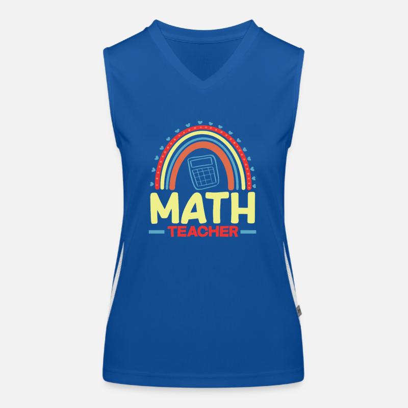 Mathe Lehrer Mathematik Geschenk Funktionelles Kontrast-Tank Top für Frauen