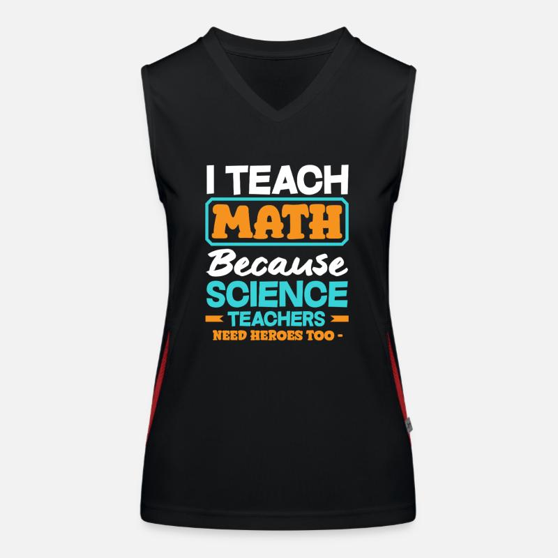 Math Teacher Math Gift Women's Functional Contrast Tank Top
