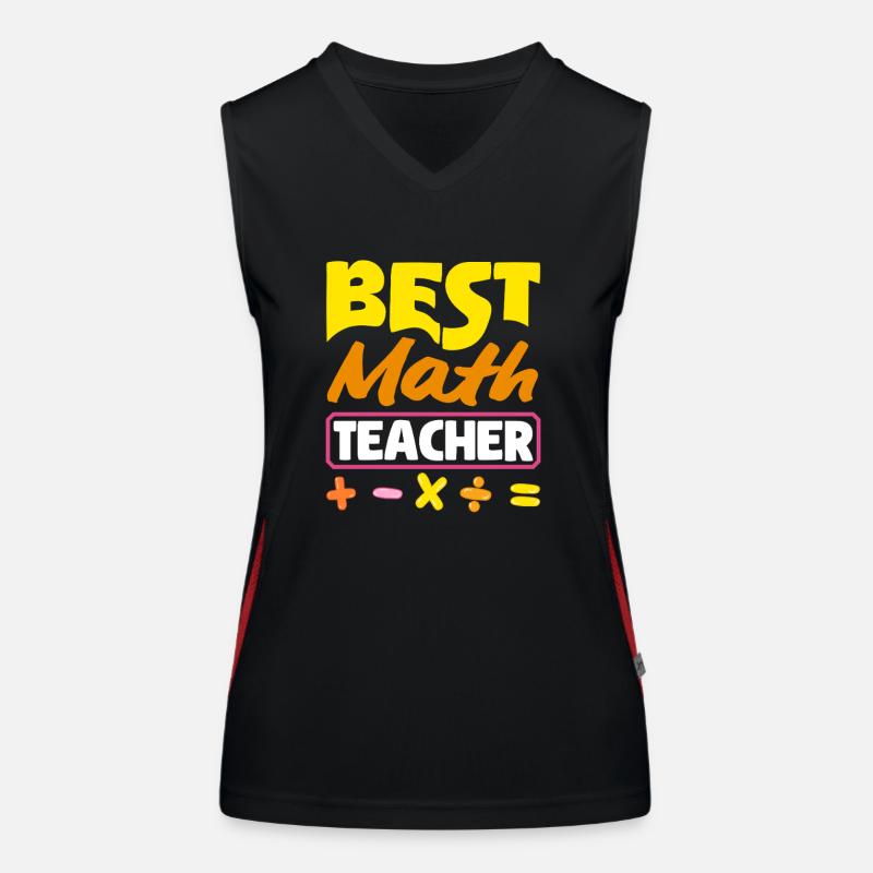 Mathe Lehrer Mathematik Geschenk Funktionelles Kontrast-Tank Top für Frauen