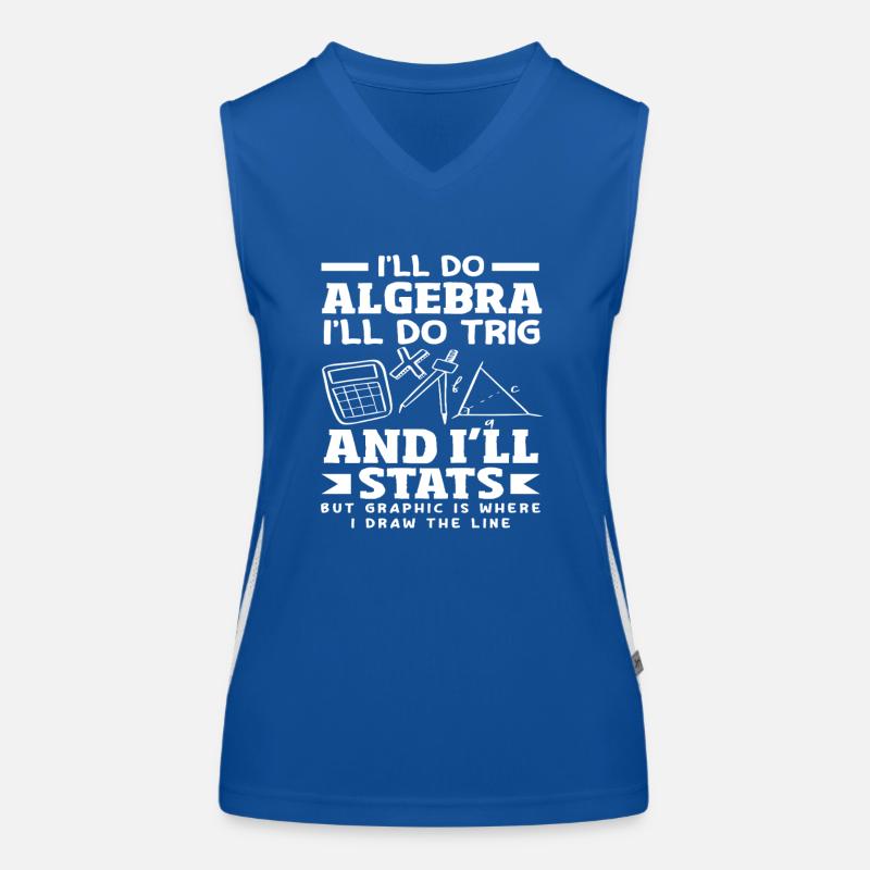 Mathe Lehrer Mathematik Geschenk Funktionelles Kontrast-Tank Top für Frauen