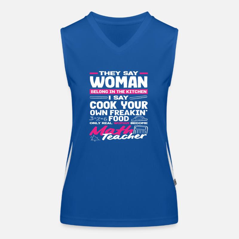 Mathe Lehrer Mathematik Geschenk Funktionelles Kontrast-Tank Top für Frauen
