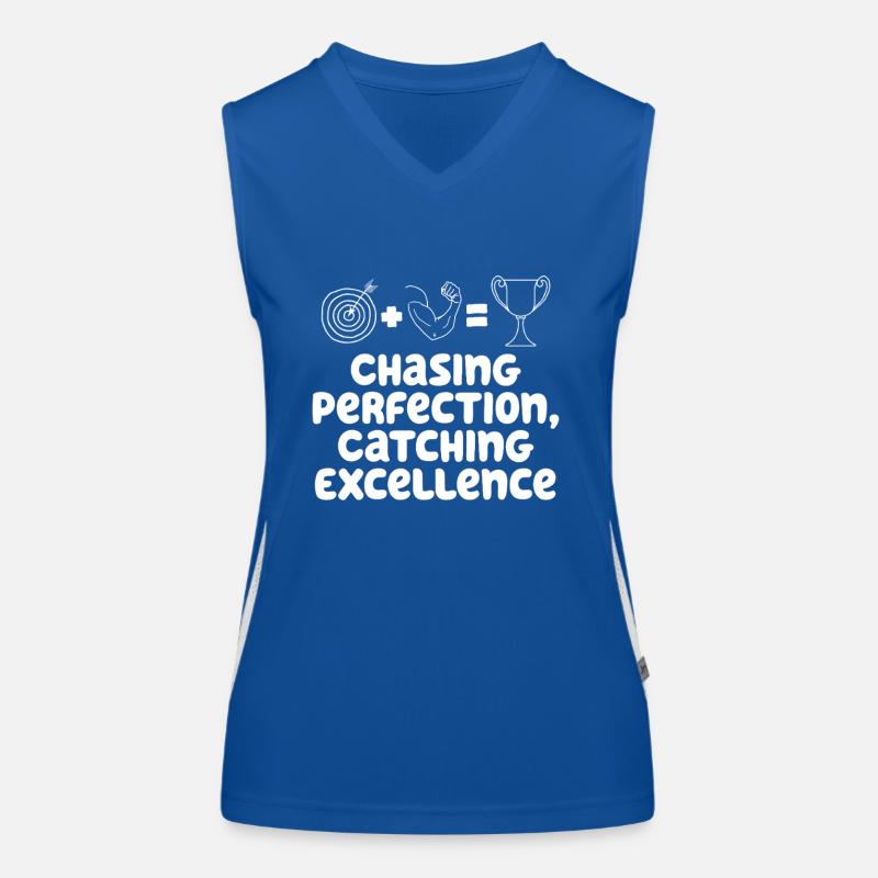 Kaizen-Mindset auf der Jagd nach Perfektion Funktionelles Kontrast-Tank Top für Frauen