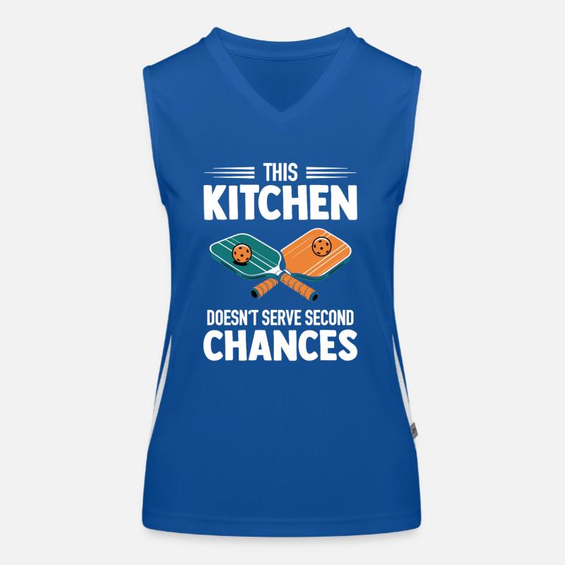 Pickleball - Kitchen Doesn't Serve Second Chances Funktionelles Kontrast-Tank Top für Frauen