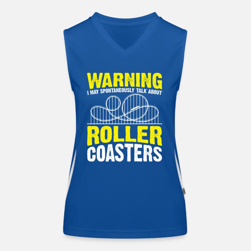 Roller Coaster Track Roller Coaster Lovers Völker Women's Functional Contrast Tank Top