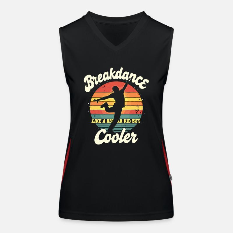 Breakdance Kid Breakdancer Retro Dance B-Boys Débardeur respirant contrasté Femme