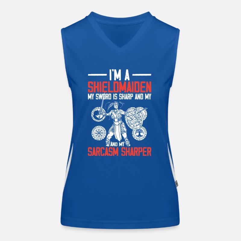 Shieldmaiden Lagertha Germanic Warrior Women's Functional Contrast Tank Top