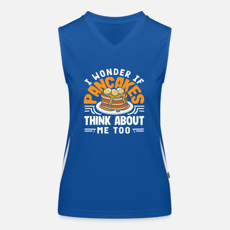 Are you also thinking about pancakes? Women's Functional Contrast Tank Top
