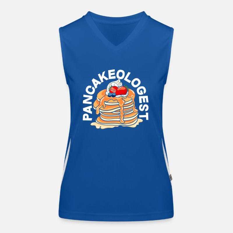 Pancakes Pancakeologist Breakfast Lovers Débardeur respirant contrasté Femme