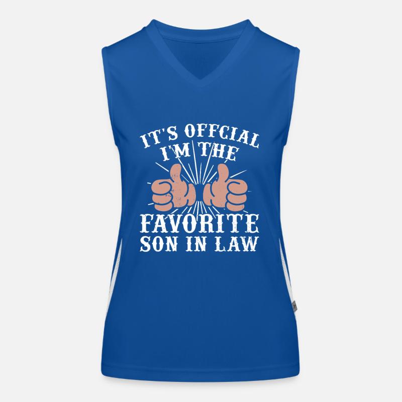 Lieblingssohn Vater Mutter Schwiegermutter Funktionelles Kontrast-Tank Top für Frauen