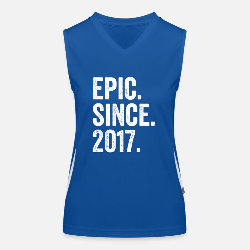 Epic Since 2017 Birth Year Birthday Women's Functional Contrast Tank Top