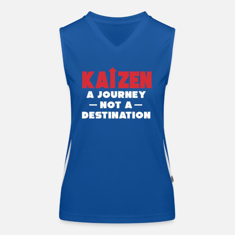 Kaizen A Journey Not A Destination Women's Functional Contrast Tank Top