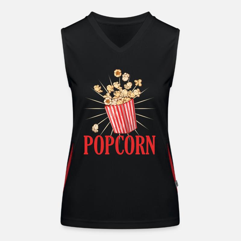 Popcorn Carnaval Idée Cadeau Drôle Débardeur respirant contrasté Femme