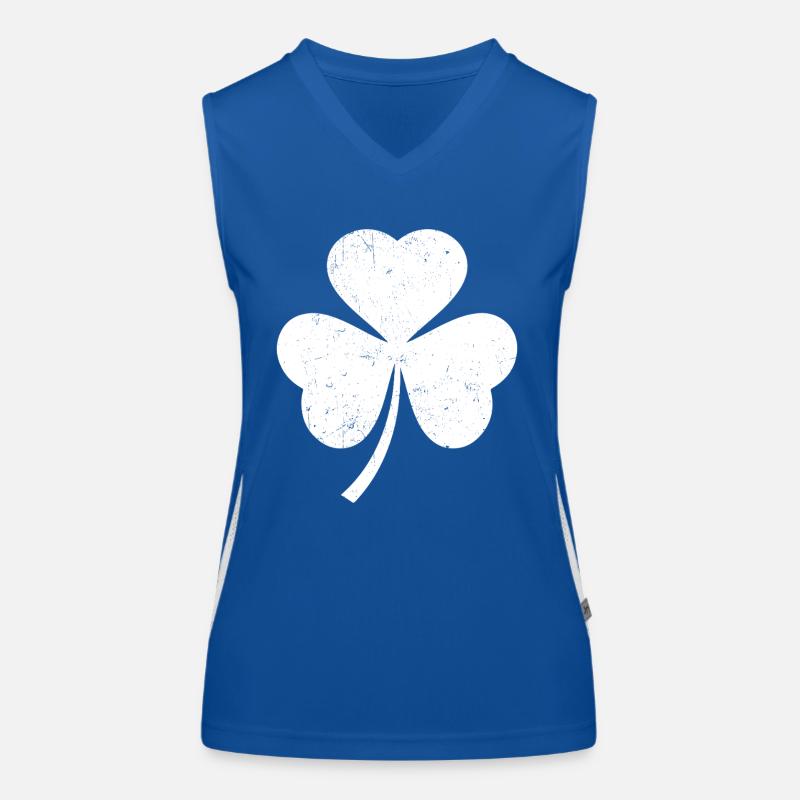 Trèfle blanc Débardeur respirant contrasté Femme