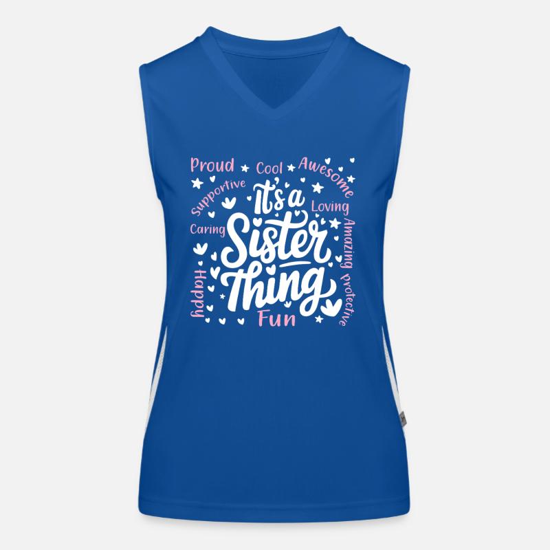 Es ist ein Schwester-Ding Funktionelles Kontrast-Tank Top für Frauen