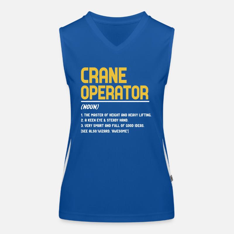 Crane operator definition Women's Functional Contrast Tank Top