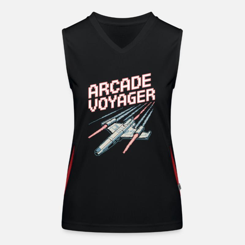 Space-themed players Cosmic Gaming Sci-fi Women's Functional Contrast Tank Top