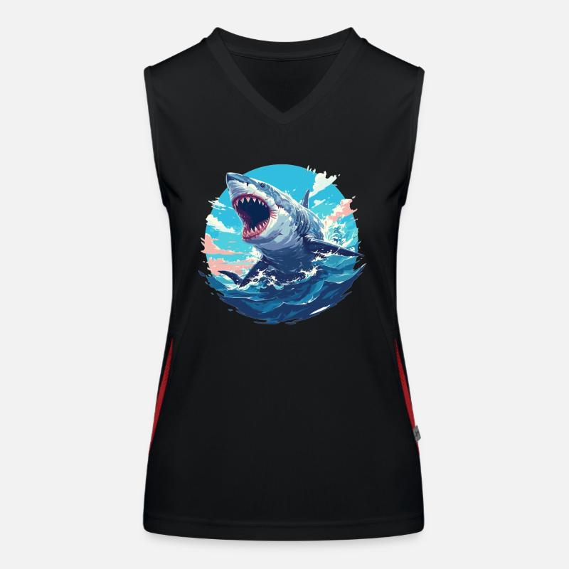 Requins Requin Débardeur respirant contrasté Femme