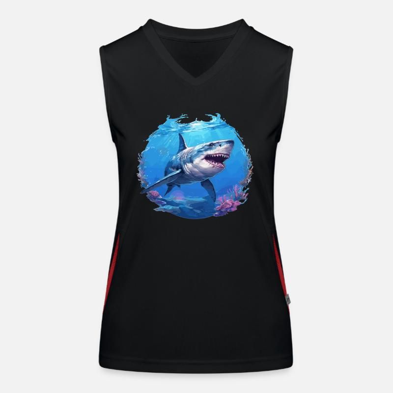 Requins Requin Débardeur respirant contrasté Femme