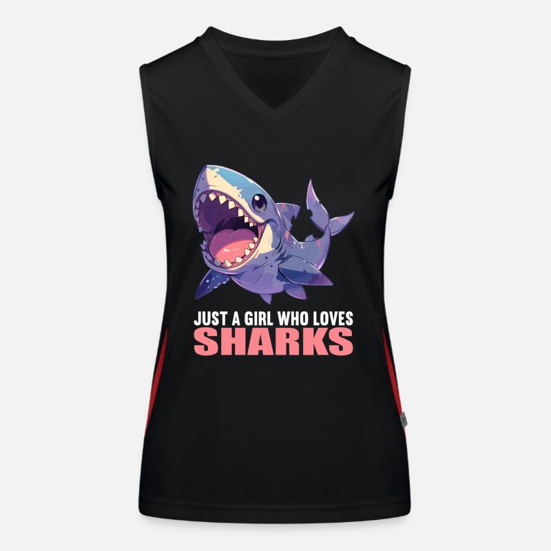 Requins Requin Débardeur respirant contrasté Femme