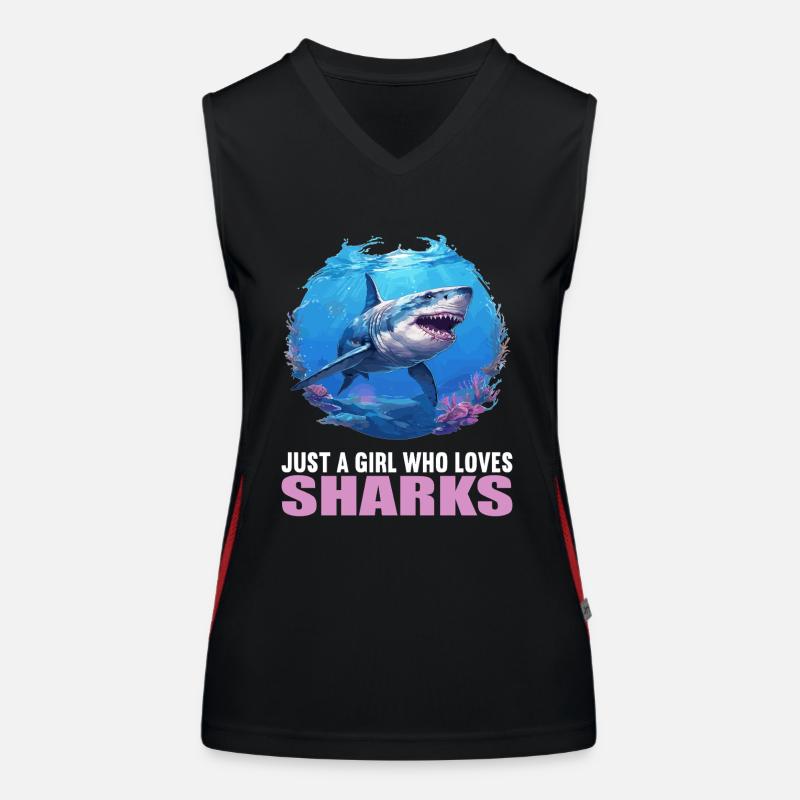 Requins Requin Débardeur respirant contrasté Femme