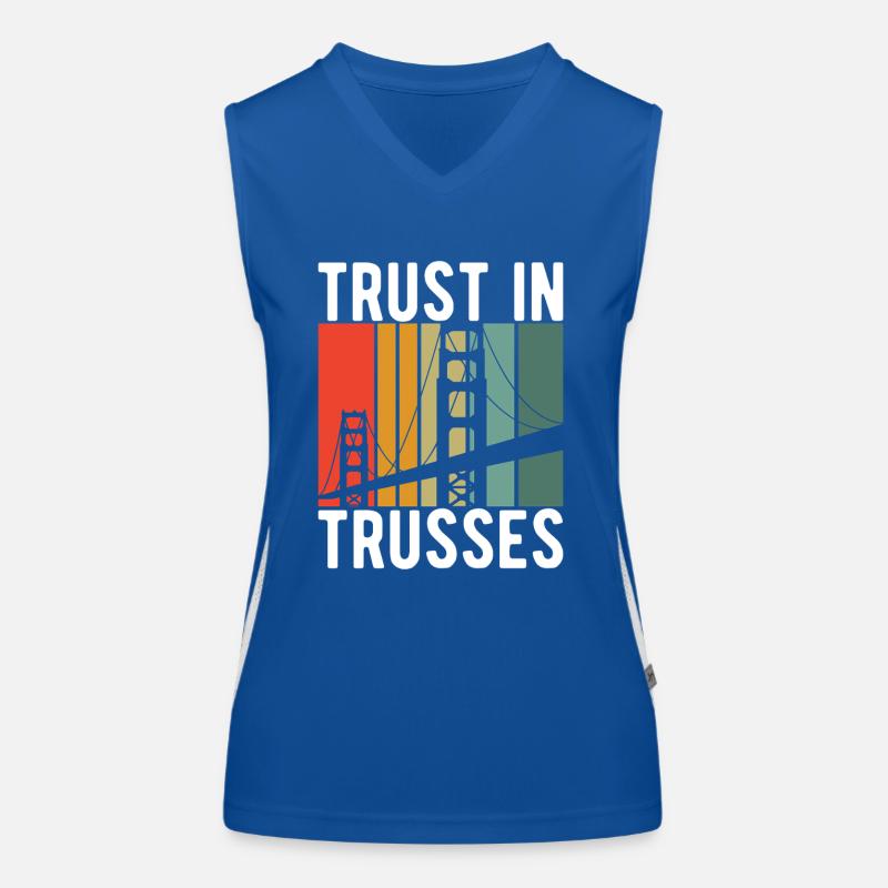 Bridge Engineer Bridge Construction Women's Functional Contrast Tank Top