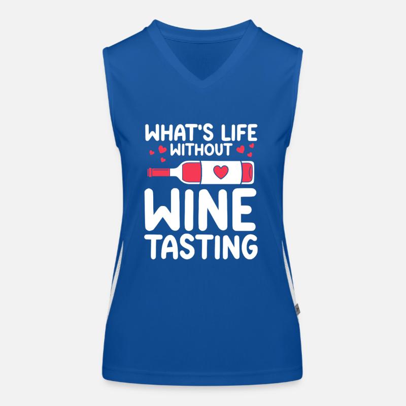 Wine Tasting Funny Wine Lover Funktionelles Kontrast-Tank Top für Frauen