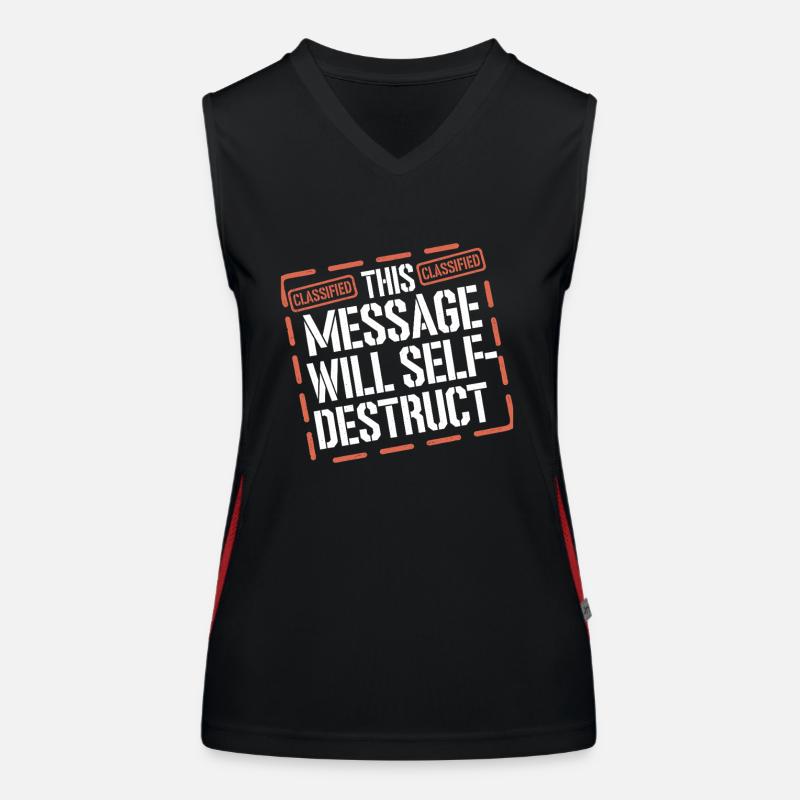 Retro Cryptography Spy Codebratenspionage Funktionelles Kontrast-Tank Top für Frauen