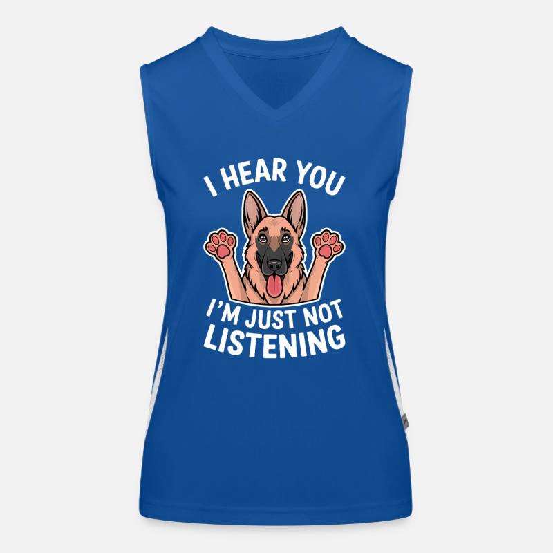 Deutscher Schäferhund Spruch Schäferhund Geschenk Funktionelles Kontrast-Tank Top für Frauen