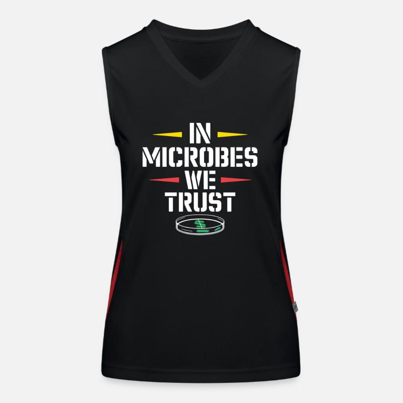 Passionné de microscope Technicien de laboratoire Science Débardeur respirant contrasté Femme