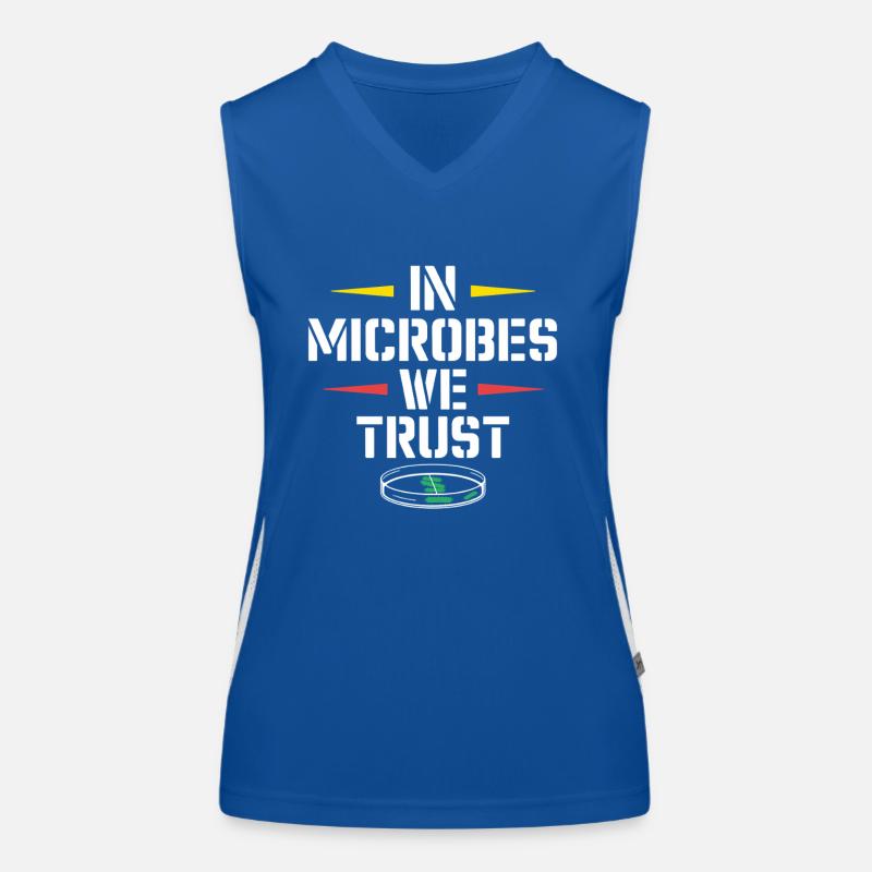 Microscope Enthusiast Lab Technician Science Funktionelles Kontrast-Tank Top für Frauen