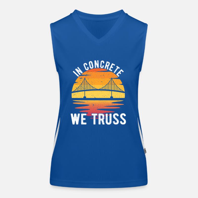 Bridge Engineer Bridge Construction Women's Functional Contrast Tank Top