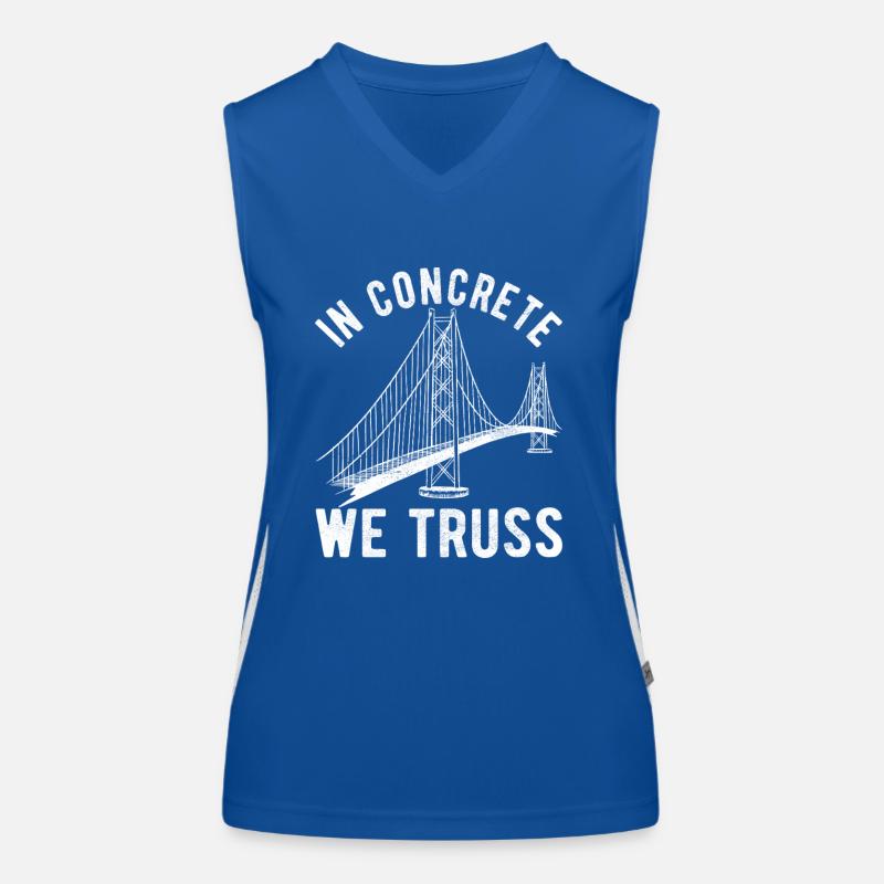 Bridge Engineer Bridge Construction Women's Functional Contrast Tank Top