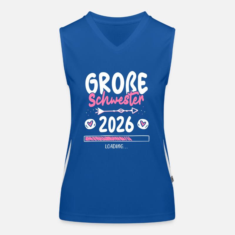 Große Schwester 2026 Loading Funktionelles Kontrast-Tank Top für Frauen
