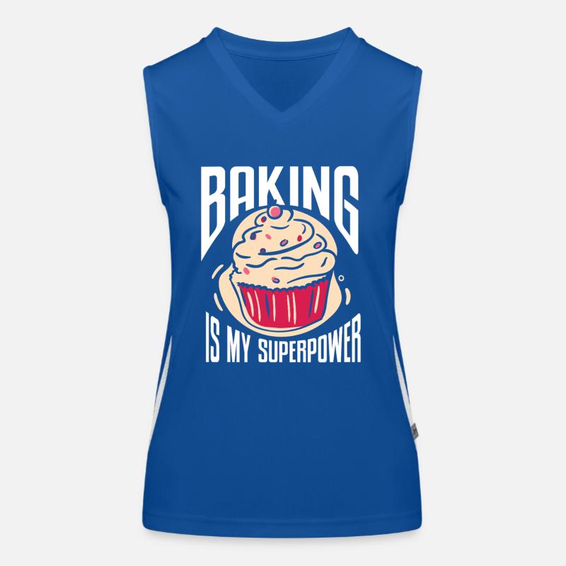 Baking Bakery Baker Women's Functional Contrast Tank Top