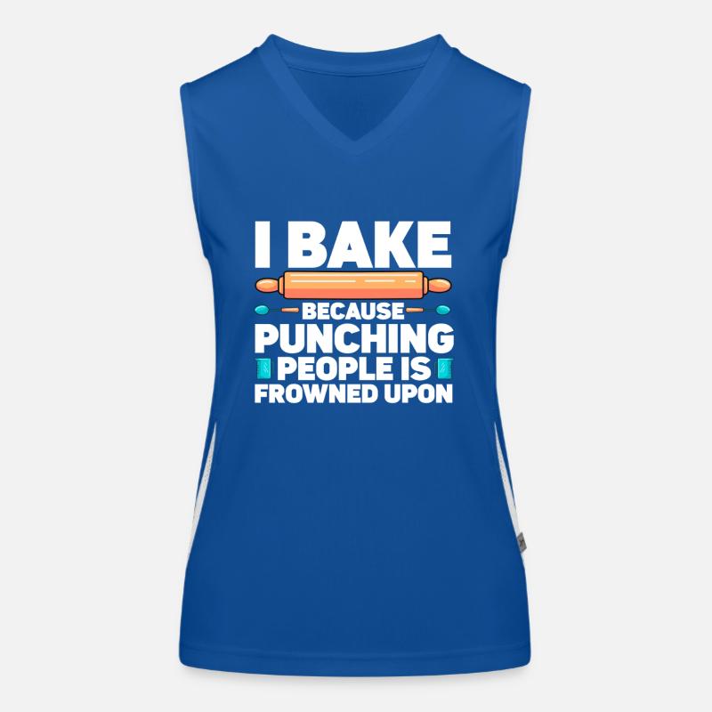 Baking Bakery Baker Funktionelles Kontrast-Tank Top für Frauen