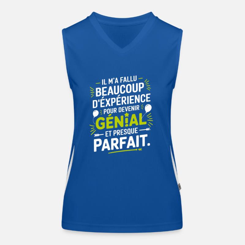 The experience has made me excellent. Women's Functional Contrast Tank Top