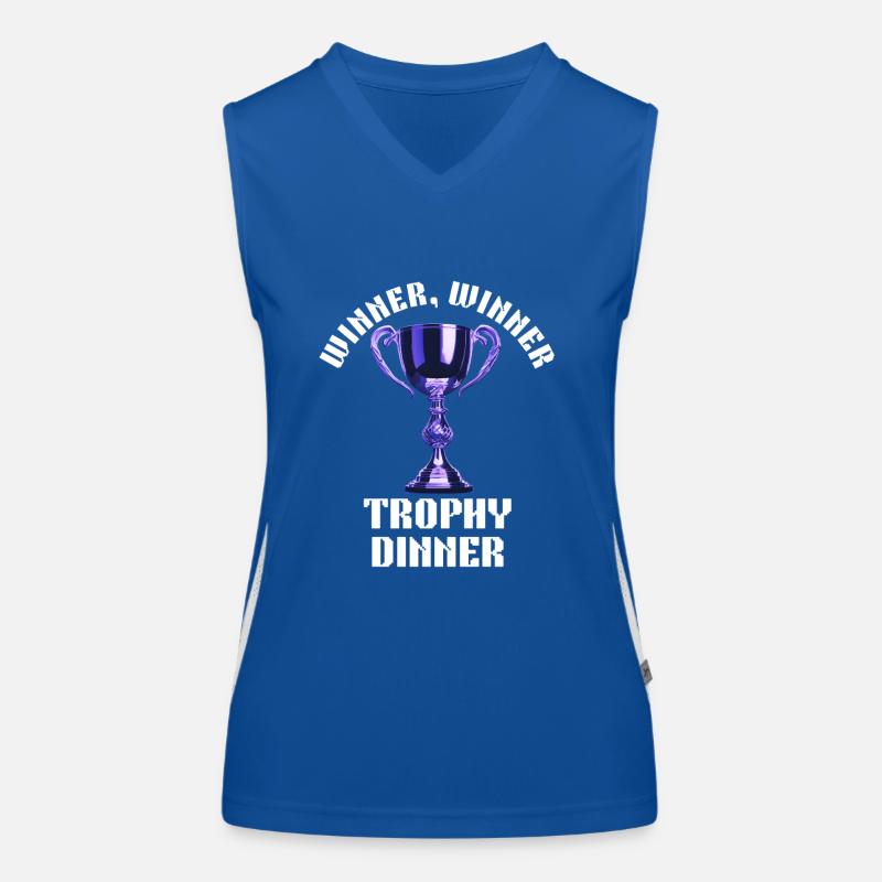 Winner Winner Trophy Dinner Women's Functional Contrast Tank Top
