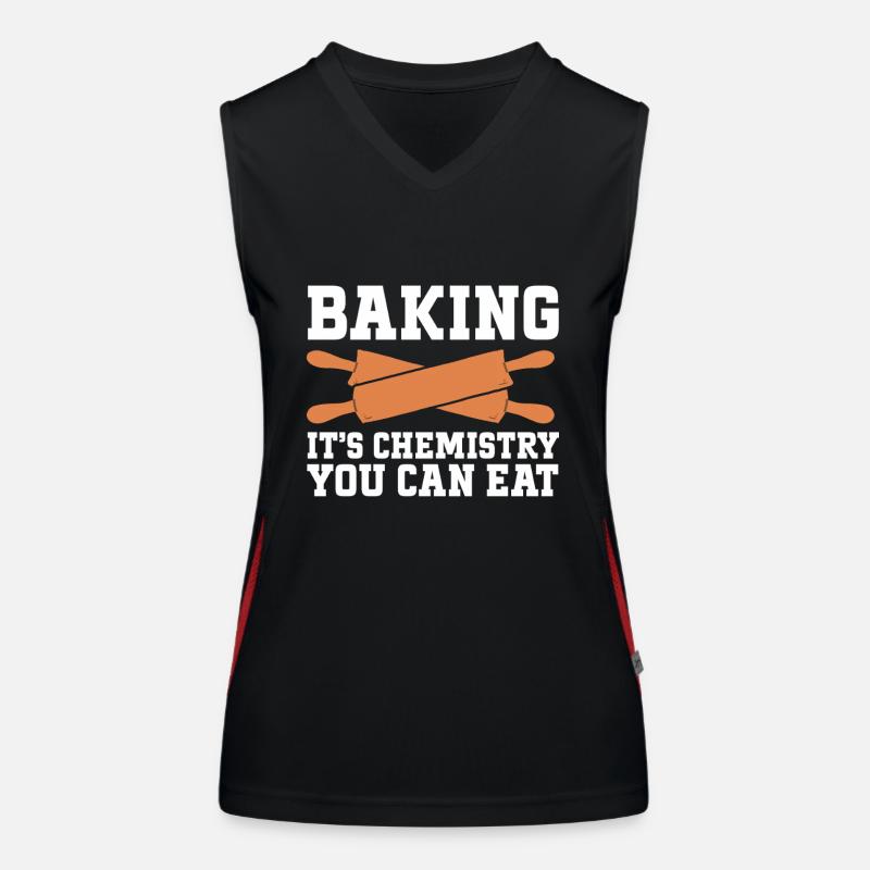 Baking Bakery Baker Funktionelles Kontrast-Tank Top für Frauen