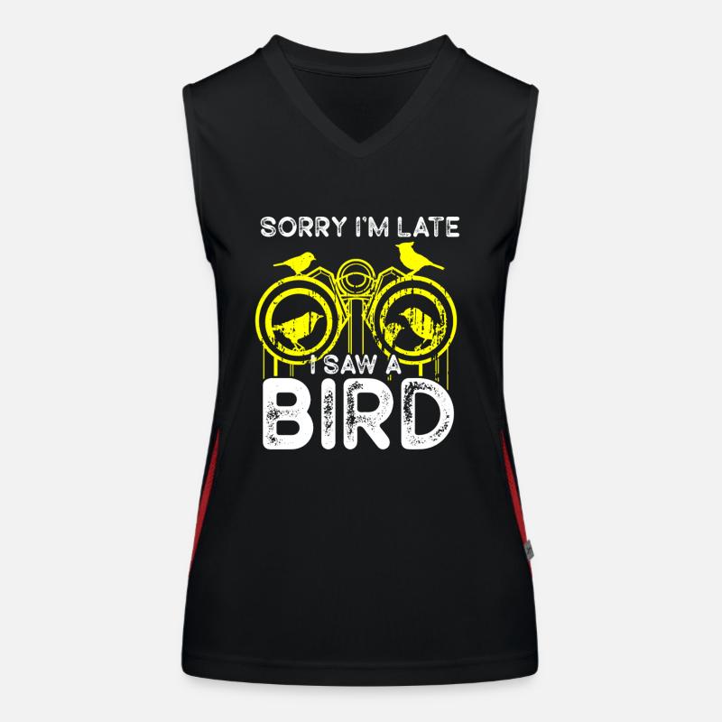 Bird Watching Cute Bird Lover Funktionelles Kontrast-Tank Top für Frauen