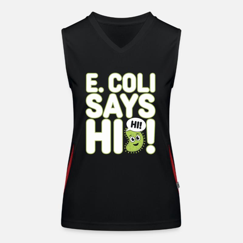 Microscope Enthusiast Lab Technician Science Women's Functional Contrast Tank Top